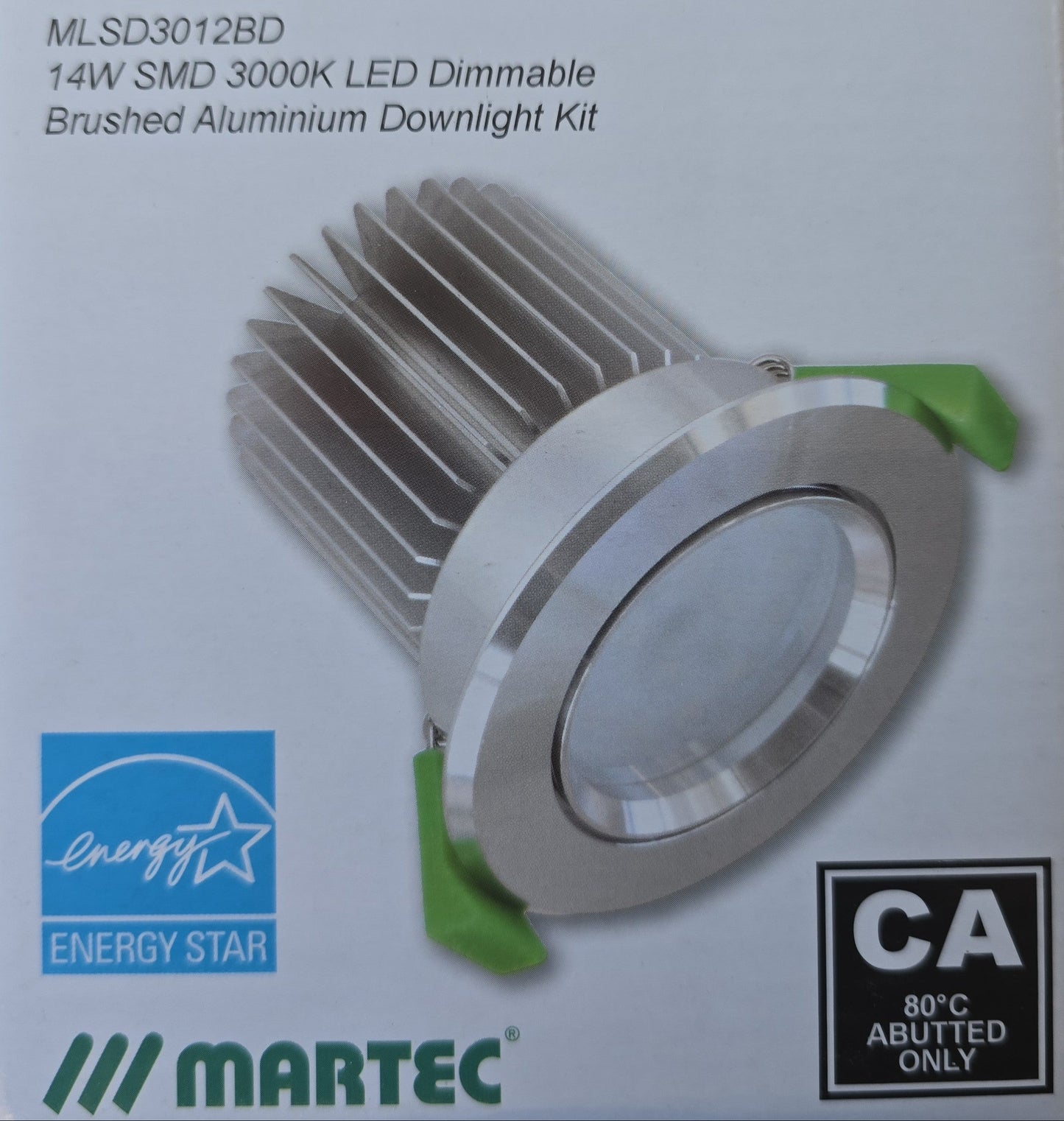 Martec MLSD3012BD Shadowline 14W LED Dimmable Downlight Kit Brushed (NEW In Box)