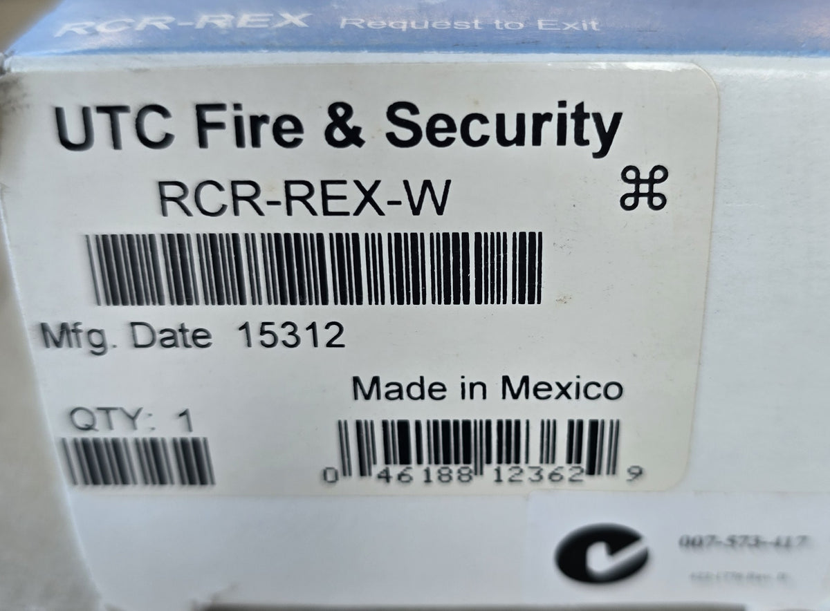 UTC RCR-REX-W Dual Tech Request to Exit Motion Sensor Sounder White (NEW In Box)