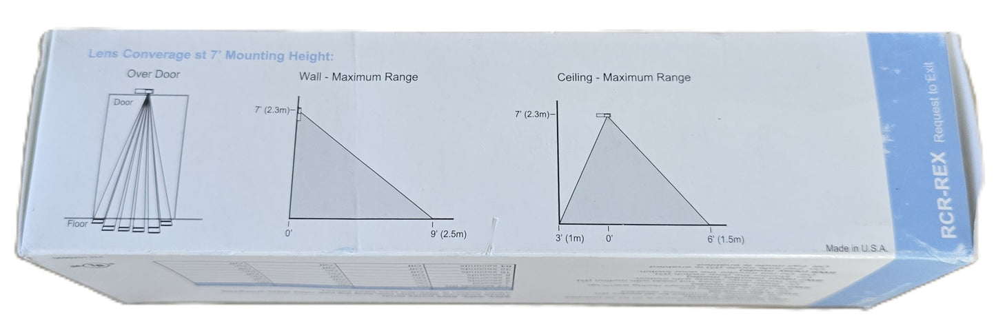 UTC RCR-REX-W Dual Tech Request to Exit Motion Sensor Sounder White (NEW In Box)