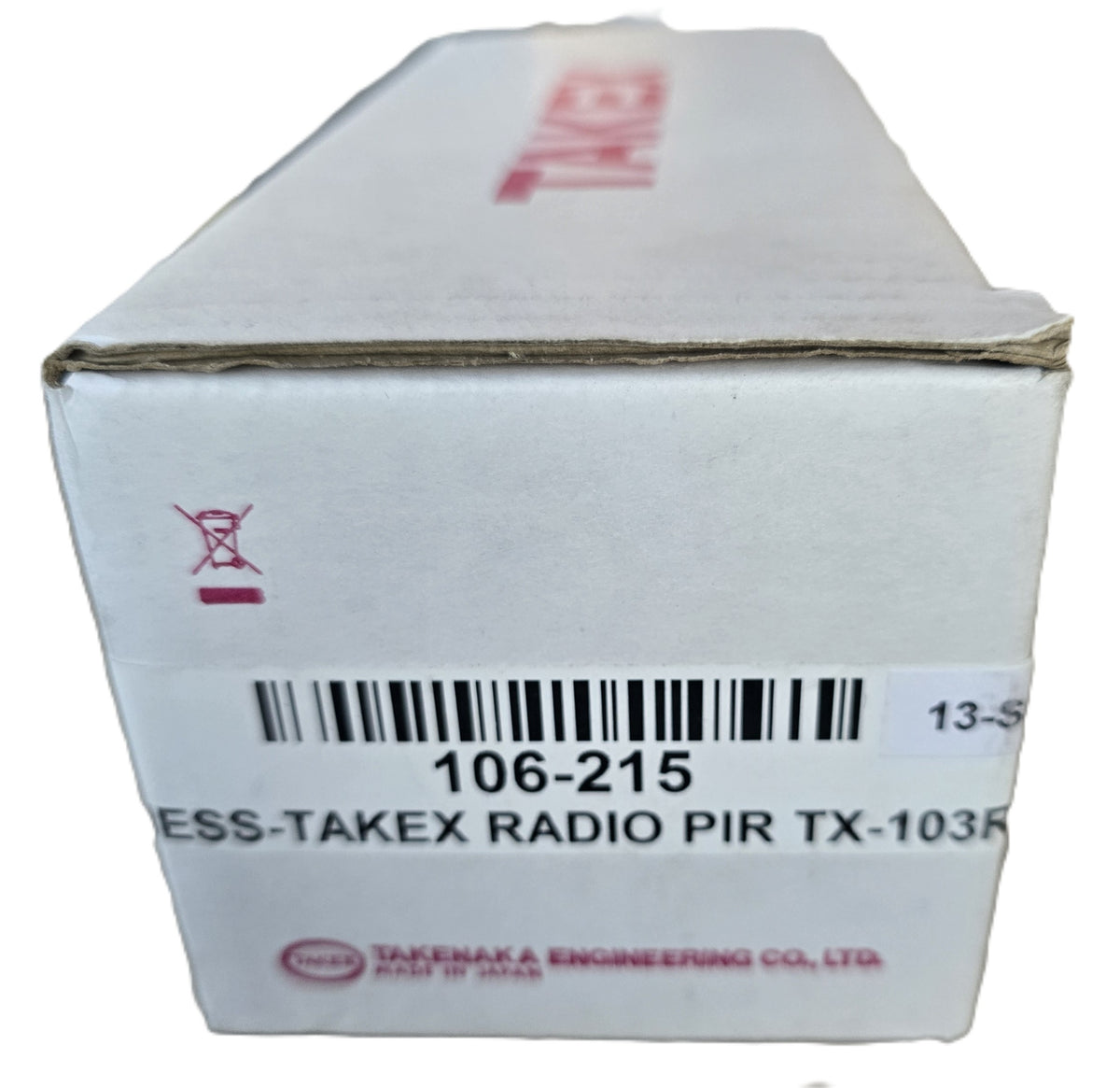 Takex TX-103R Outdoor Battery PIR Sensor Ness 106-215 Radio Ready (NEW In Box)