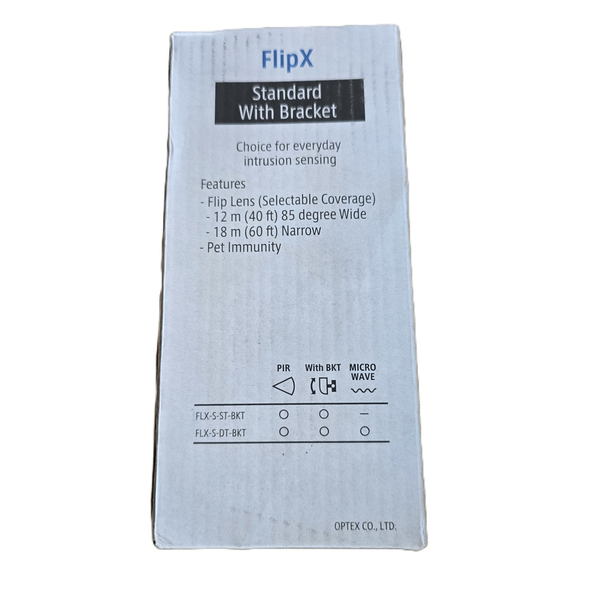 Optex FLX-S-ST-BKT FlipX Standard Indoor PIR Detector 12m Bracket (NEW In Box)