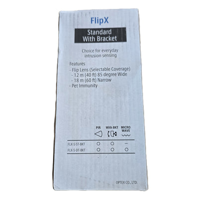 Optex FLX-S-ST-BKT FlipX Standard Indoor PIR Detector 12m Bracket (NEW In Box)