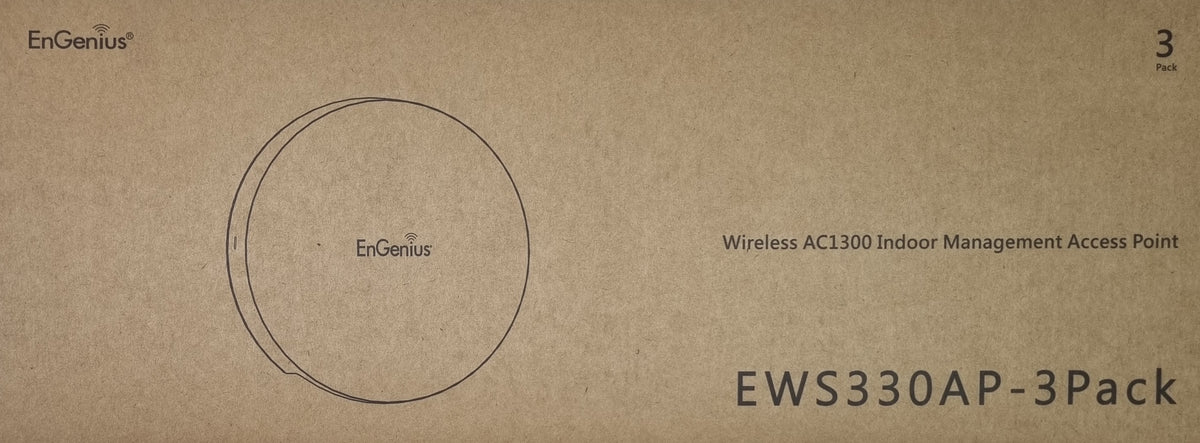 EnGenius EWS330AP-3Pack 3x AC1300 Wave 2 Managed Access Point PoE (New Opened)