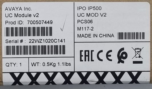 Avaya 700507449 IP Office IP500 Unified Communications Module V2 (New Sealed)