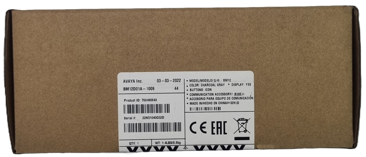 Avaya 700480643 BM12 Button Module 12 Key Expansion 9508 9608 (New Sealed)