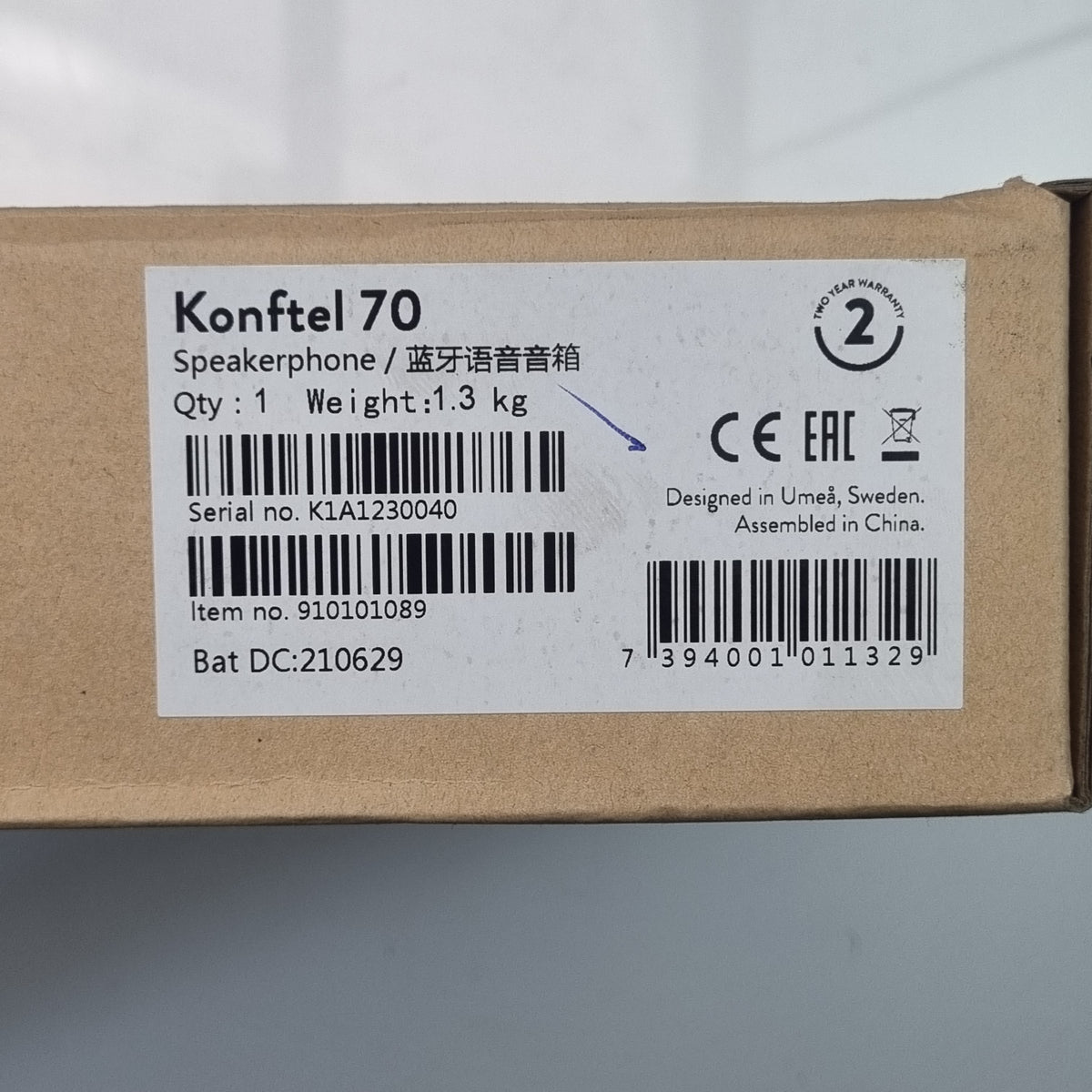 Konftel 910101089 Konftel 70 USB Bluetooth Conference Speakerphone (New Opened)