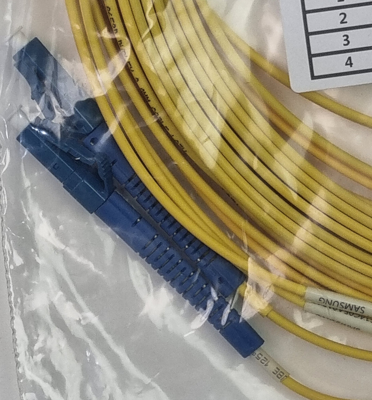 Samsung JU1UULUFDC10OP Single Mode MU/PC-LC/PC Duplex Fibre Patch Cord 10m (New)