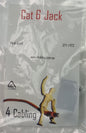 4Cabling Jack6 [10 Pack] Cat 6 RJ45 Keystone Jack Black 180 Deg Punch Down (New)