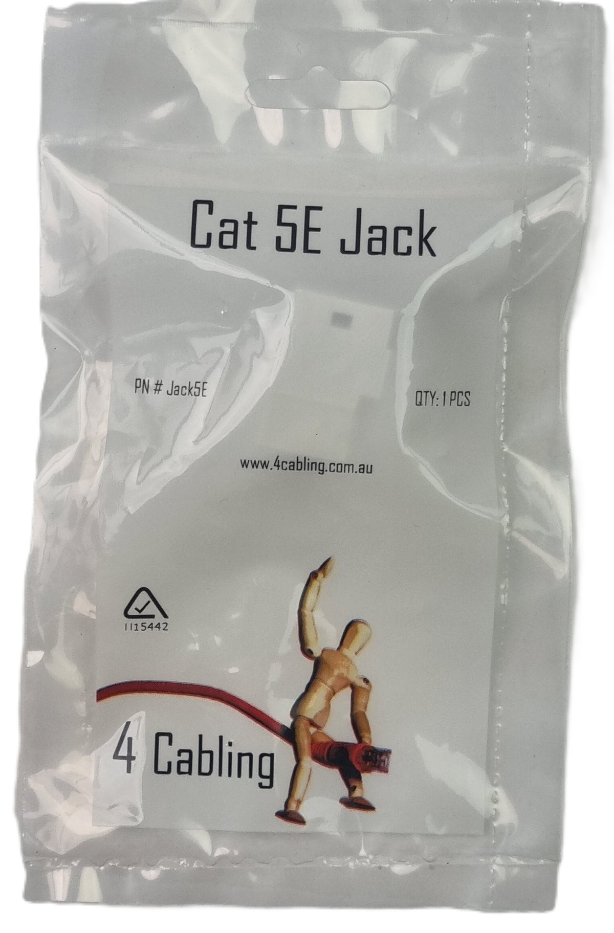 4Cabling Jack5E [10 Pack] Cat 5E RJ45 Keystone Jack White 180 Punch Down (New)