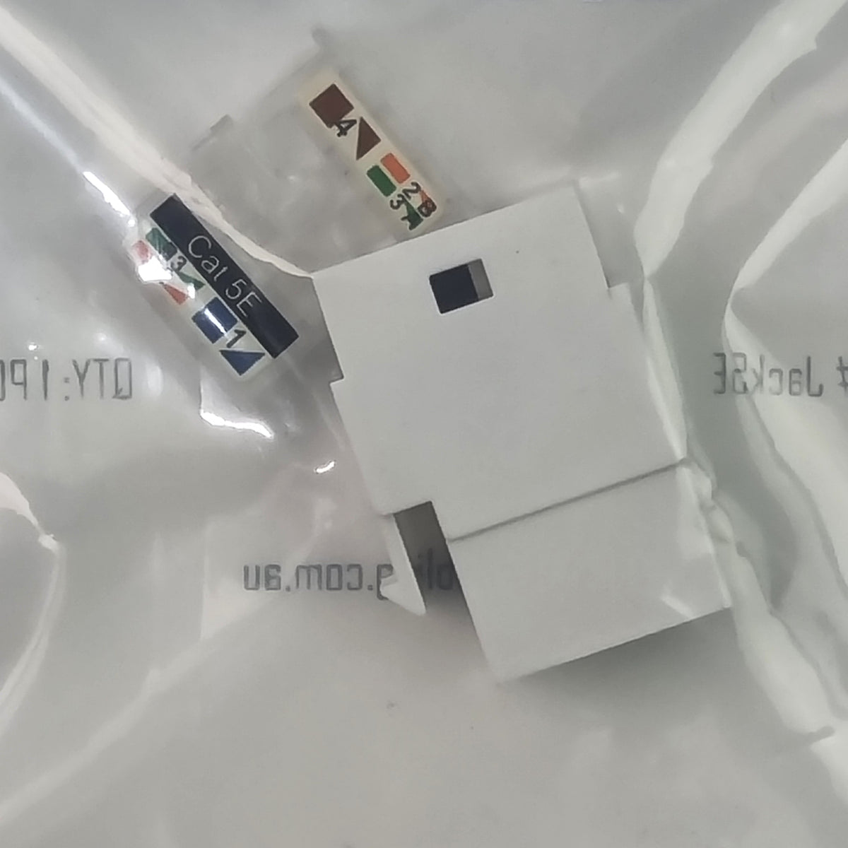 4Cabling Jack5E [10 Pack] Cat 5E RJ45 Keystone Jack White 180 Punch Down (New)