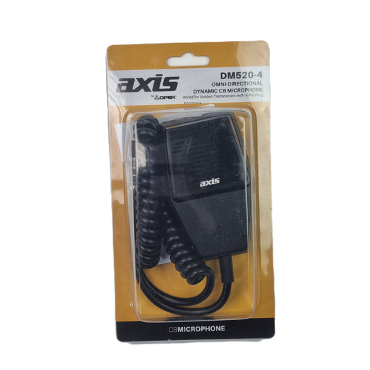 Axis DM520-4 Omni-Directional Dynamic CB Microphone 4-Pin Uniden (New Sealed)