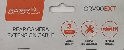 Gator GRV90EXT 3m Rear Camera Extension Cable Mini DIN 4-Pin GRV90MKT (New)