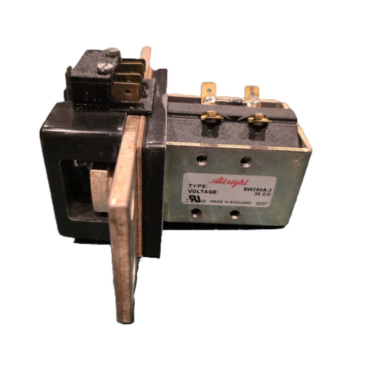 Albright SW260A-2 Heavy Duty DC Contactor 300A 24V Coil Busbar NO (Pre-owned)