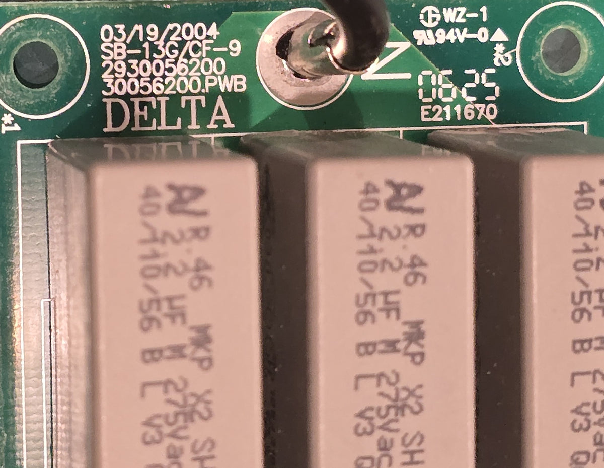 Delta 5505602151 SB-13G/CF-9 2930056200 X2 Capacitor Filter Board (Pre-owned)