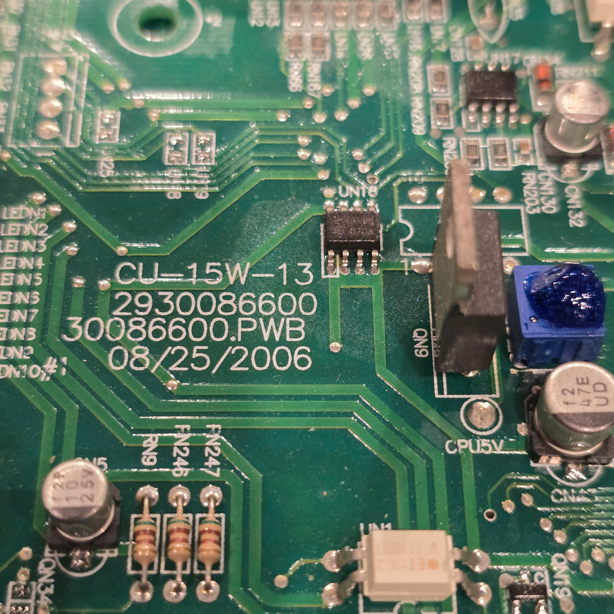 Delta 5505602123 CU-15W-13 2930086600 MCS-1800 CSU Controller Board (Pre-owned)