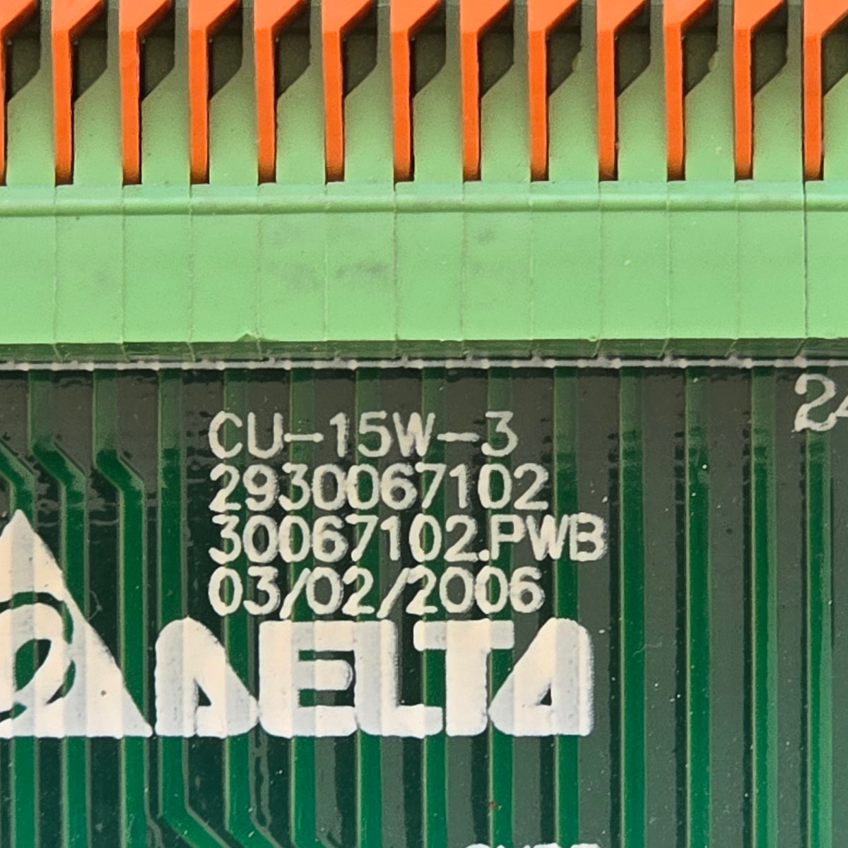 Delta 5505600937 CU-15W-3 2930067102 Smart CSU 24 Way Terminal Board (Pre-owned)
