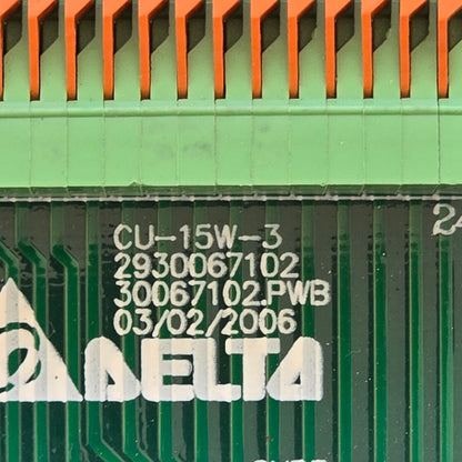 Delta 5505600937 CU-15W-3 2930067102 Smart CSU 24 Way Terminal Board (Pre-owned)