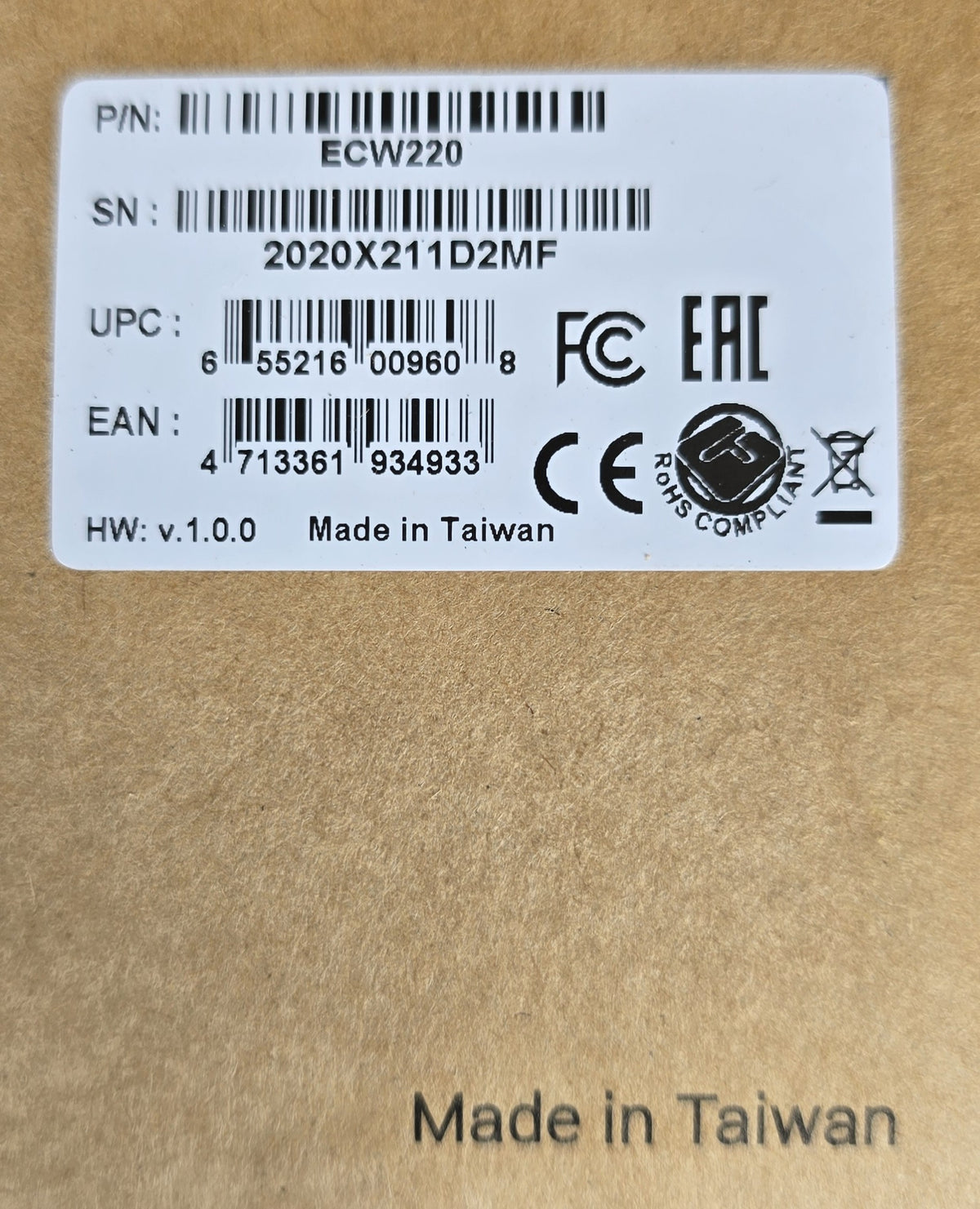 EnGenius ECW220 Cloud Managed Wi-Fi 6 2x2 Indoor Access Point (New Sealed)