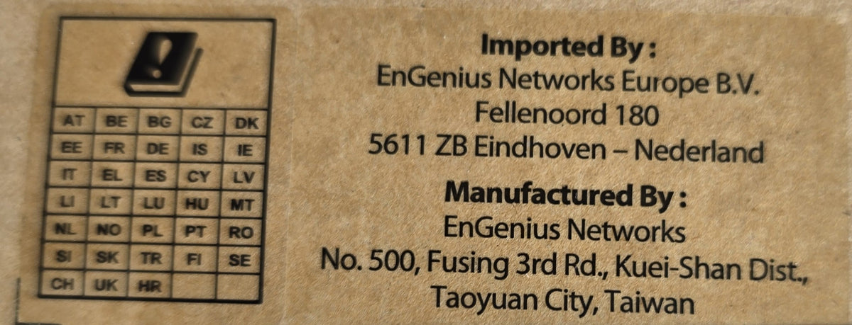 EnGenius ECW220 Cloud Managed Wi-Fi 6 2x2 Indoor Access Point (New Sealed)