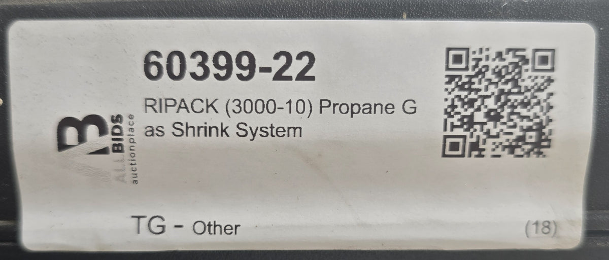 Ripack 3000-10 Propane Gas Heat Shrink Gun Kit with Case & 8m Hose (New Opened)
