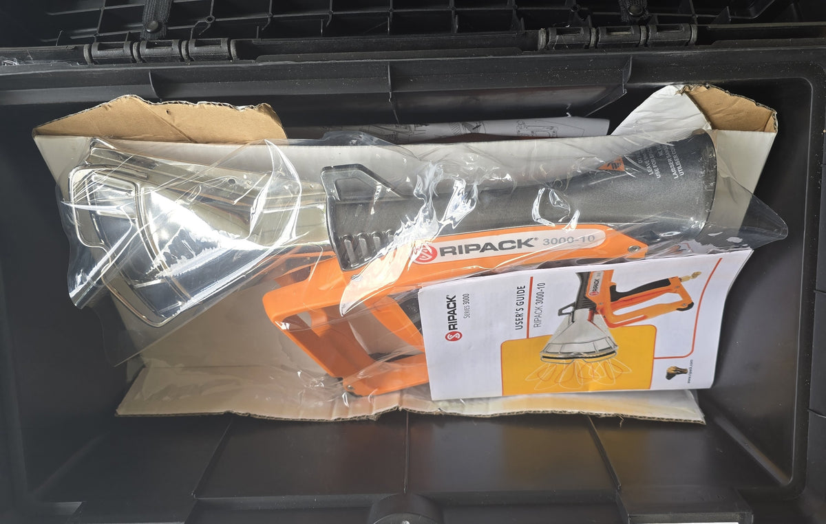 Ripack 3000-10 Propane Gas Heat Shrink Gun Kit with Case & 8m Hose (New Opened)