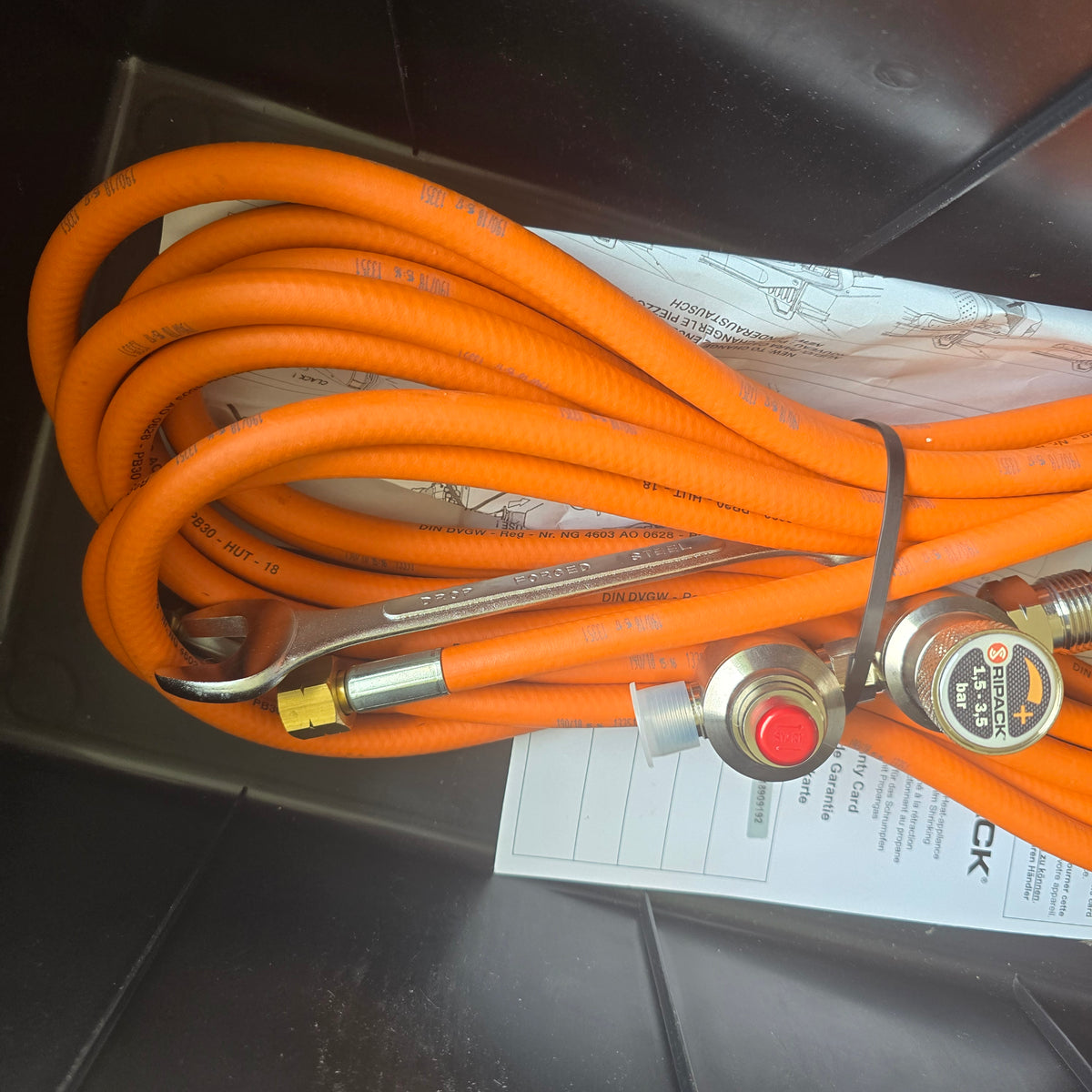 Ripack 3000-10 Propane Gas Heat Shrink Gun Kit with Case & 8m Hose (New Opened)