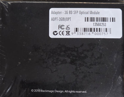 Blackmagic-Design ADPT-3GBI/OPT 3G-SDI Optical SFP Module (New Sealed)
