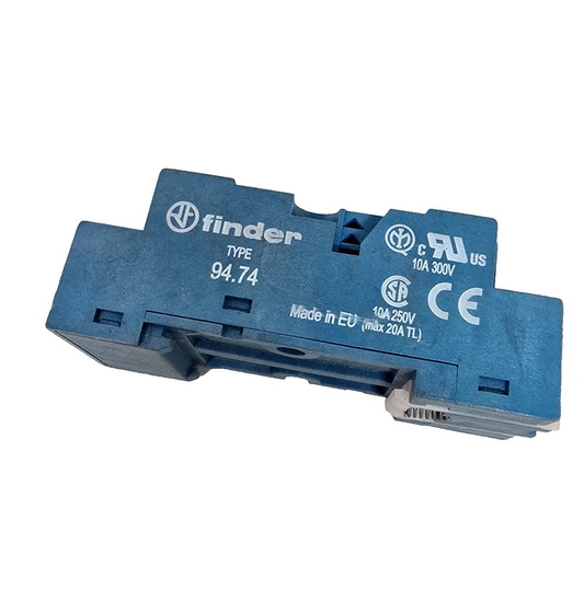 Finder 94.74.SMA Relay Socket for 55.34 Series Relays