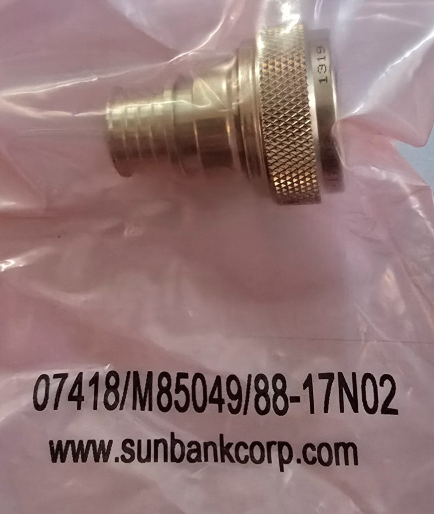 Sunbank M85049/88-17N02 Circular MIL Spec Backshell Straight Size 17 (NEW)