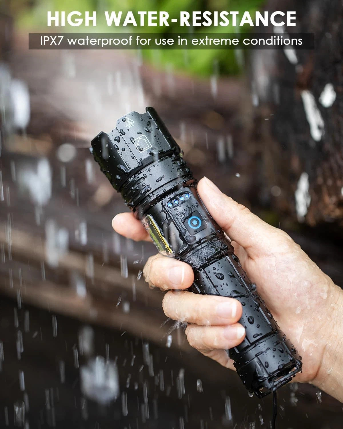 Sigoobal PowerStyle Flashlight High Lumens Rechargable 7 Modes (NEW In Box)