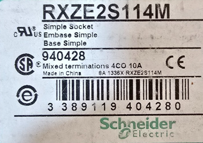SCHNEIDER RXZE2S114M Relay Socket RXM2 RXM4 Harmony screw [1PC] (NEW)