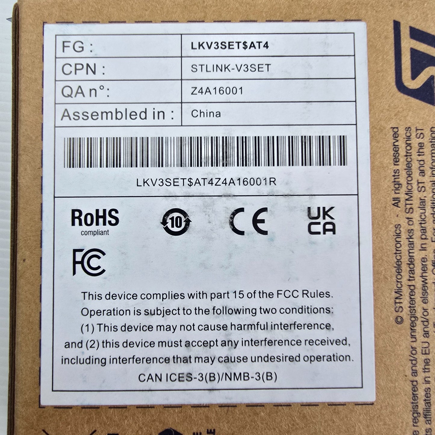 STMicroelectronics STLINK-V3SET ST-LINK V3 Debugger/Programmer for STM8 & STM32