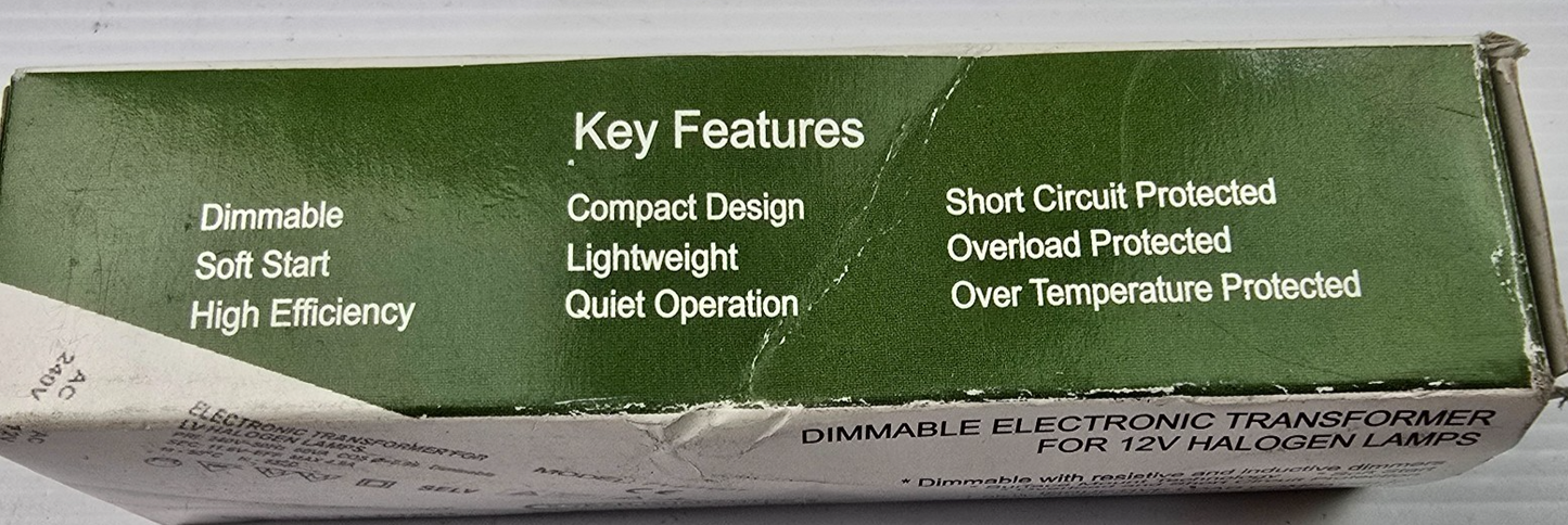 National-Lighting 71-ET60T 20-60VA Dimmable Electronic Transformer Halogen Lamp