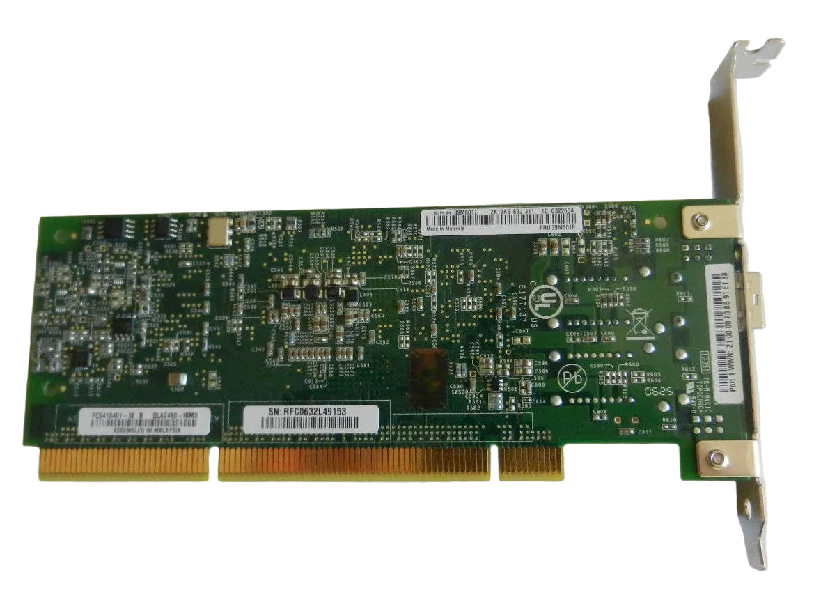 QLogic QLA2460-IBMX-SP FC PCI-X 2.0 4Gb FC 266MHz Card FRU 39M6018 (NEW)