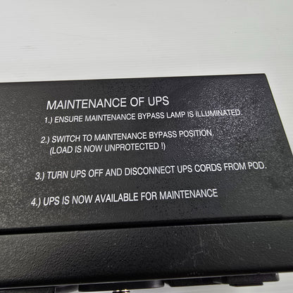 Liebert MP2-220L Micro POD Ext Maint Bypass Switch 230VAC 16A UPS (USED No Acc)