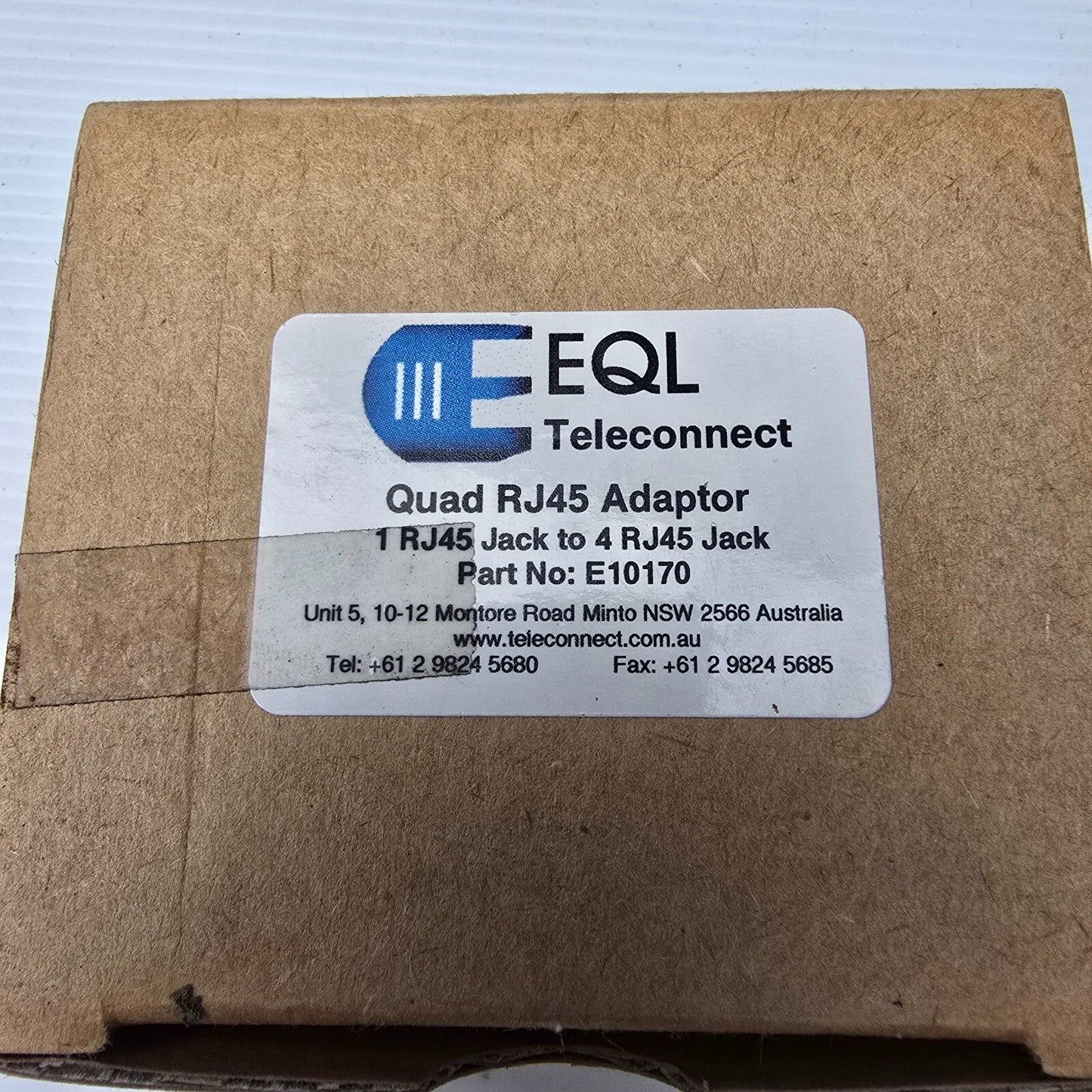 EQL E10170 Quad RJ45 Adaptor, 1 to 4 RJ45 Jack