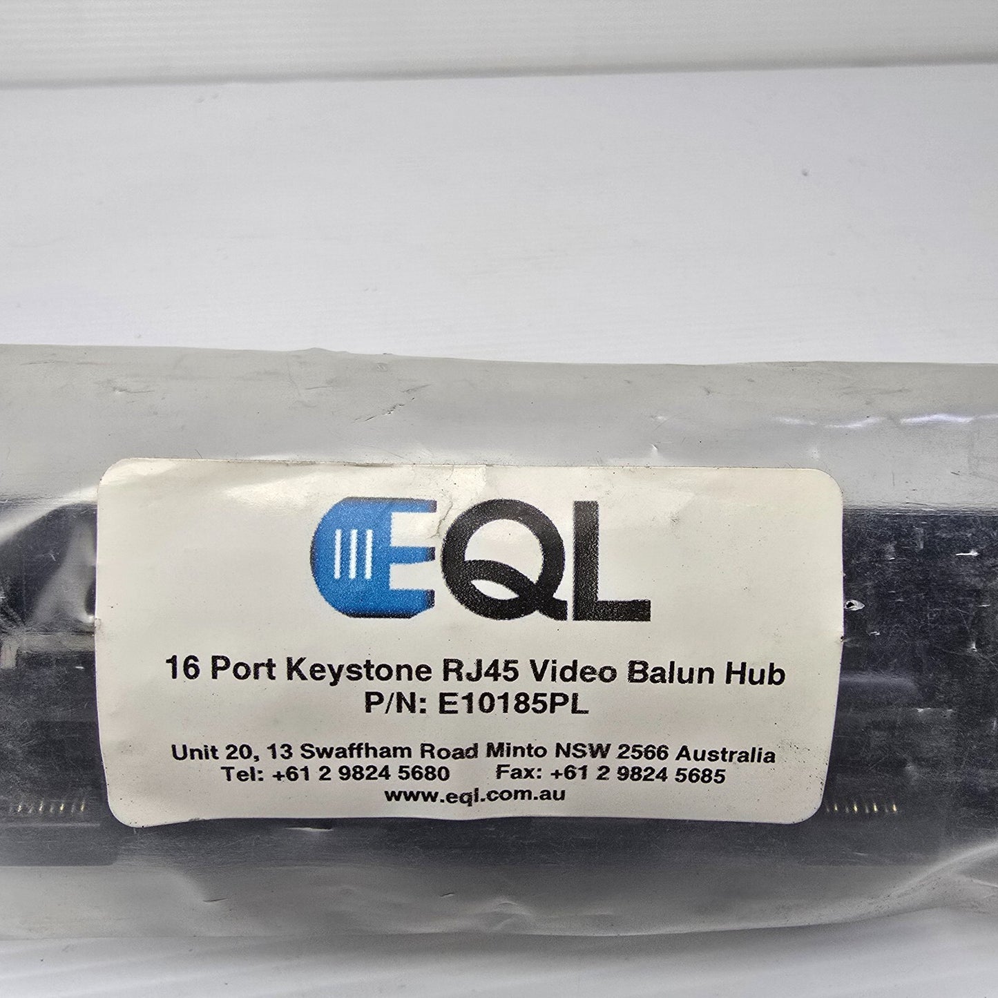 EQL  E10185PL 16 Port Keystone BNC RJ45 Video Balun Hub [+16 x E10185S] (NEW)