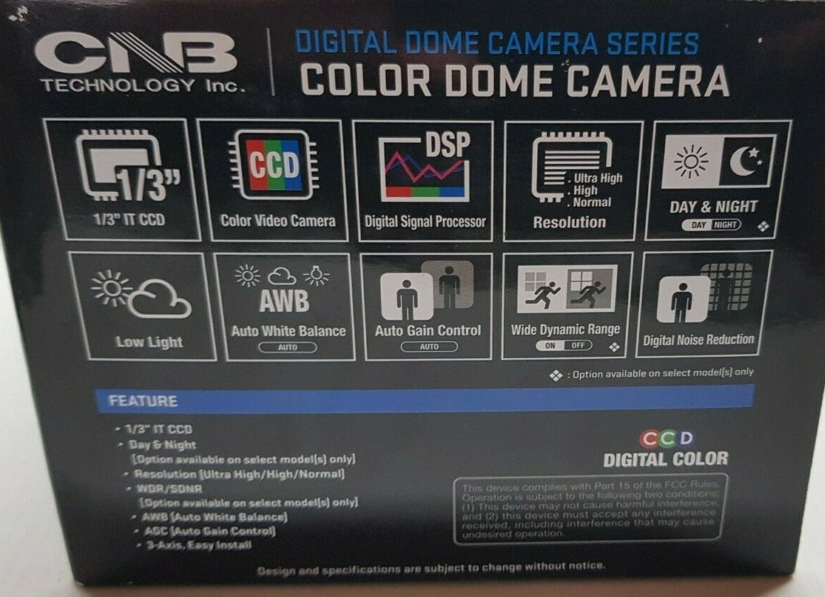 CNB DBM-24VD U 600 TVL high resolution cctv dome camera 2.8-10.5mm Dual Power