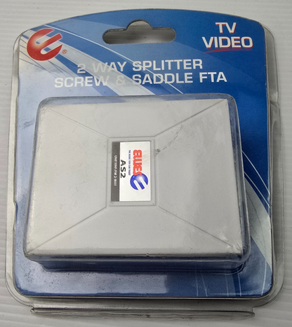 JONSA ELLIES BPAS2 2 WAY SPLITTER SCREW SADDLE FTA Split TV Signal (NEW Sealed)