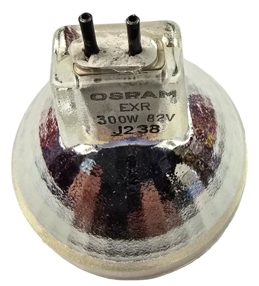 OSRAM EXR light bulb on a white background