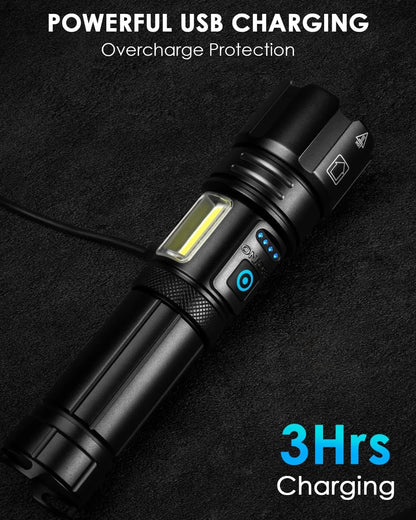 Sigoobal PowerStyle Flashlight High Lumens Rechargable 7 Modes (NEW In Box)