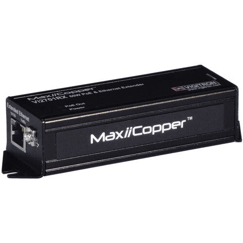 Vi2701RX Vigitron 1-port MaxiiCopper Ethernet Extender Over UTP RX with 60W