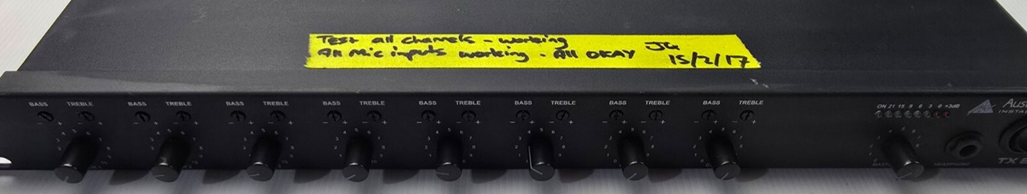 Australian Monitor TX8000 single rack space, 8 channel mixer (PreOwned)