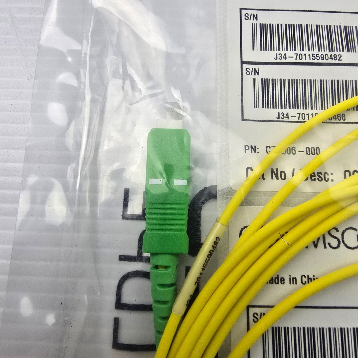 COMMSCOPE CZ4306-000 Fiber Optic Patch Cord Simplex SC/APC yellow 3.5m (NEW)