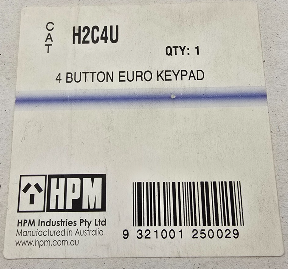 HPM H2C4U iControl 4 button Euro keypad SELV Only (NEW In Box)