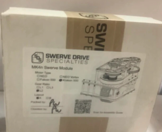 SDS MK4n Swerve Module, Kraken X60, L2 Gear Ratio, Layout A, Robotics