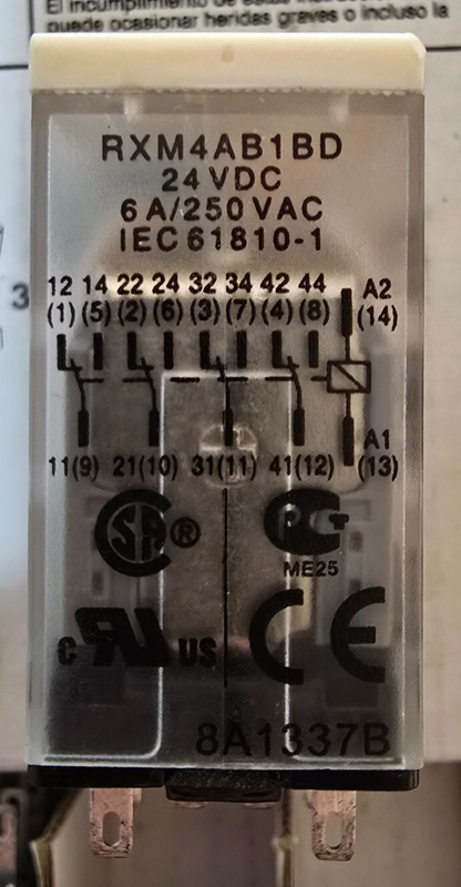 SCHNEIDER RXM4AB1BD 1PC Harmony Relays 6A 4CO lock test 24V DC (NEW From AUS)