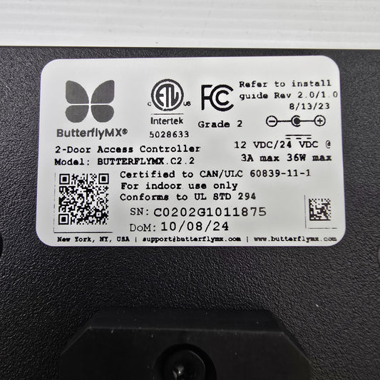 ButterflyMX 2-Door Access Controller Kit PSU DIN Keypad Reader & Fobs (NEW)