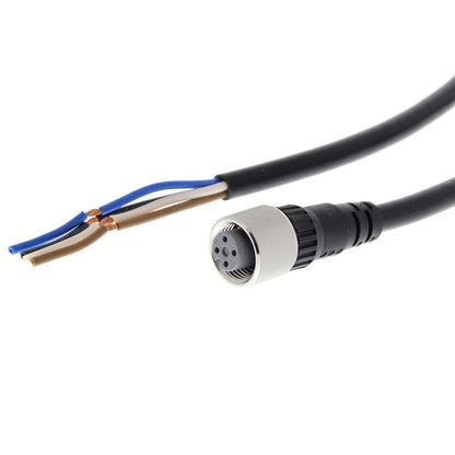 OMRON XS2F-E421-G80-E [5PC] Sensor cable, M12 straight (F) 4P A PVC IP69K 5m (NEW)