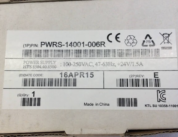 Symbol PWRS-14001-006R Genuine ZEBRA Power Supply 24V 1.5A (NEW In Box)
